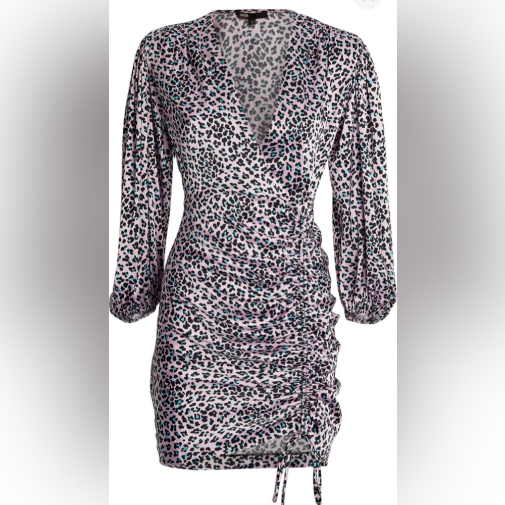Maje Revetu Leopard Print Puff Sleeve Dress Size 4 | NWT | Best Price is $36